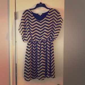 Charming Charlie‘s black and tan dress